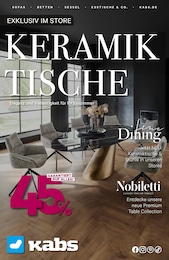 Der aktuelle Kabs Prospekt KERAMIKTISCHE