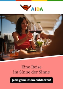 Aktueller AIDA Prospekt für Stuttgart und Ungebung, Seite zum blättern AIDA Prospekt Eine Reise im Sinne der Sinne mit Seite in Stuttgart und Umgebung